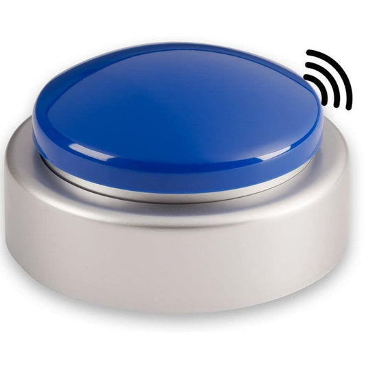 Spanish Jumbo Talking Button Clock - Visually impaired, Blind or Elderly (Blue) Extra Large