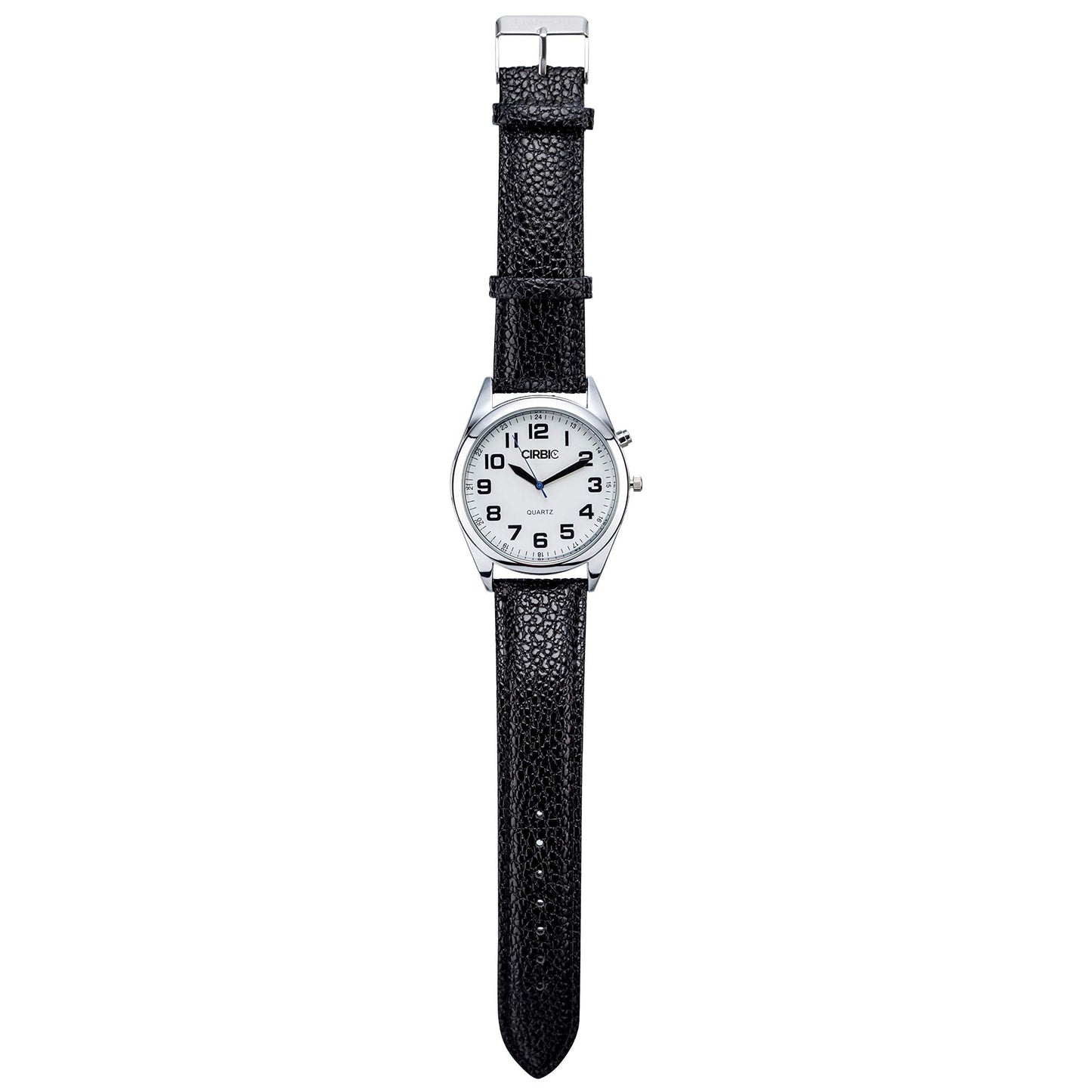 Large and Clear Voice Talking Watch for Blind, Visually impaired or Elderly. (Black)