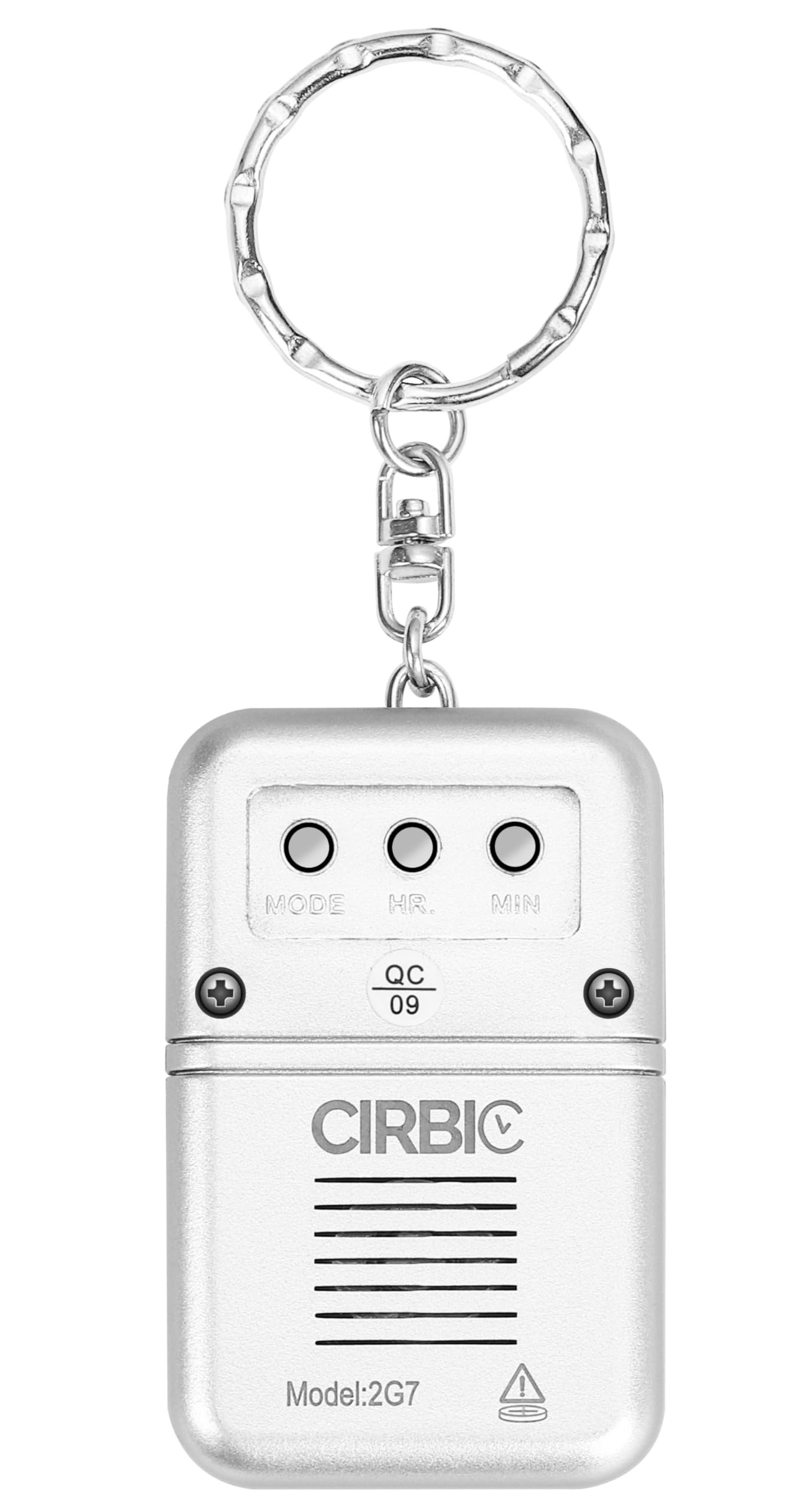 Cirbic Talking Clock Keychain with LCD screen - clear American accent, announcing time with press of the button, great for visually impaired or blind (1)