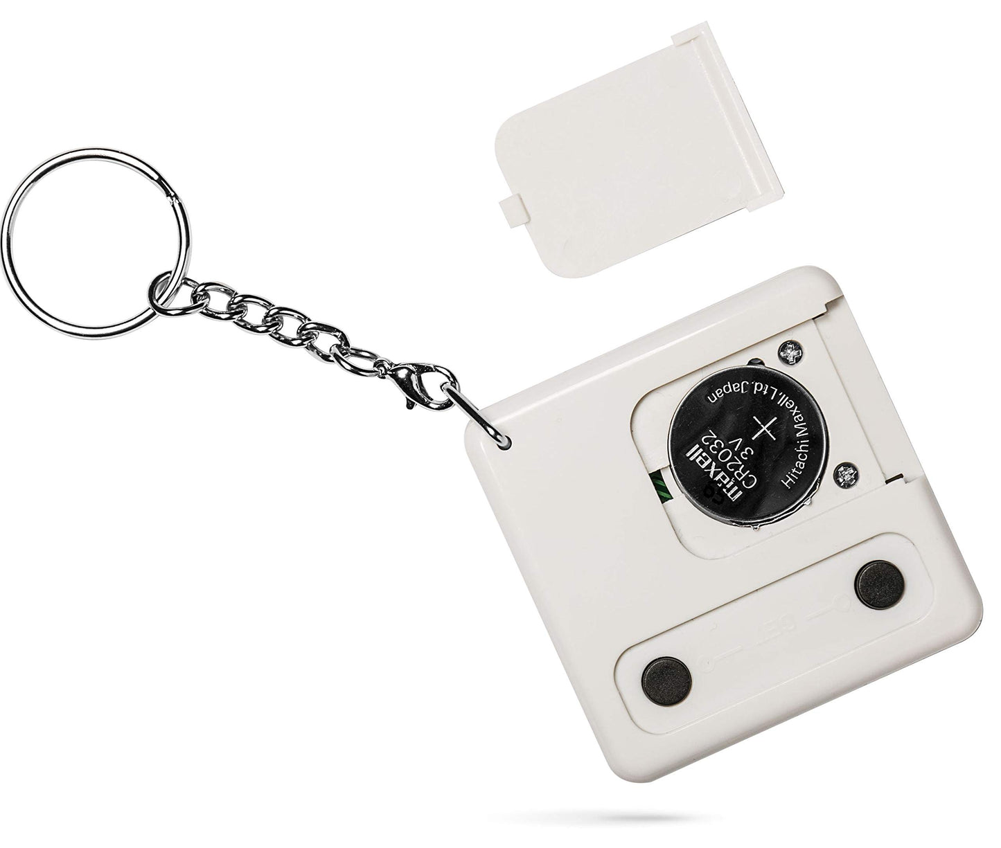 Talking Clock Keychain for Blind - Clear North American English Voice, time and Day of The Week, Alarm, for Visually Impaired, Elderly or Blind