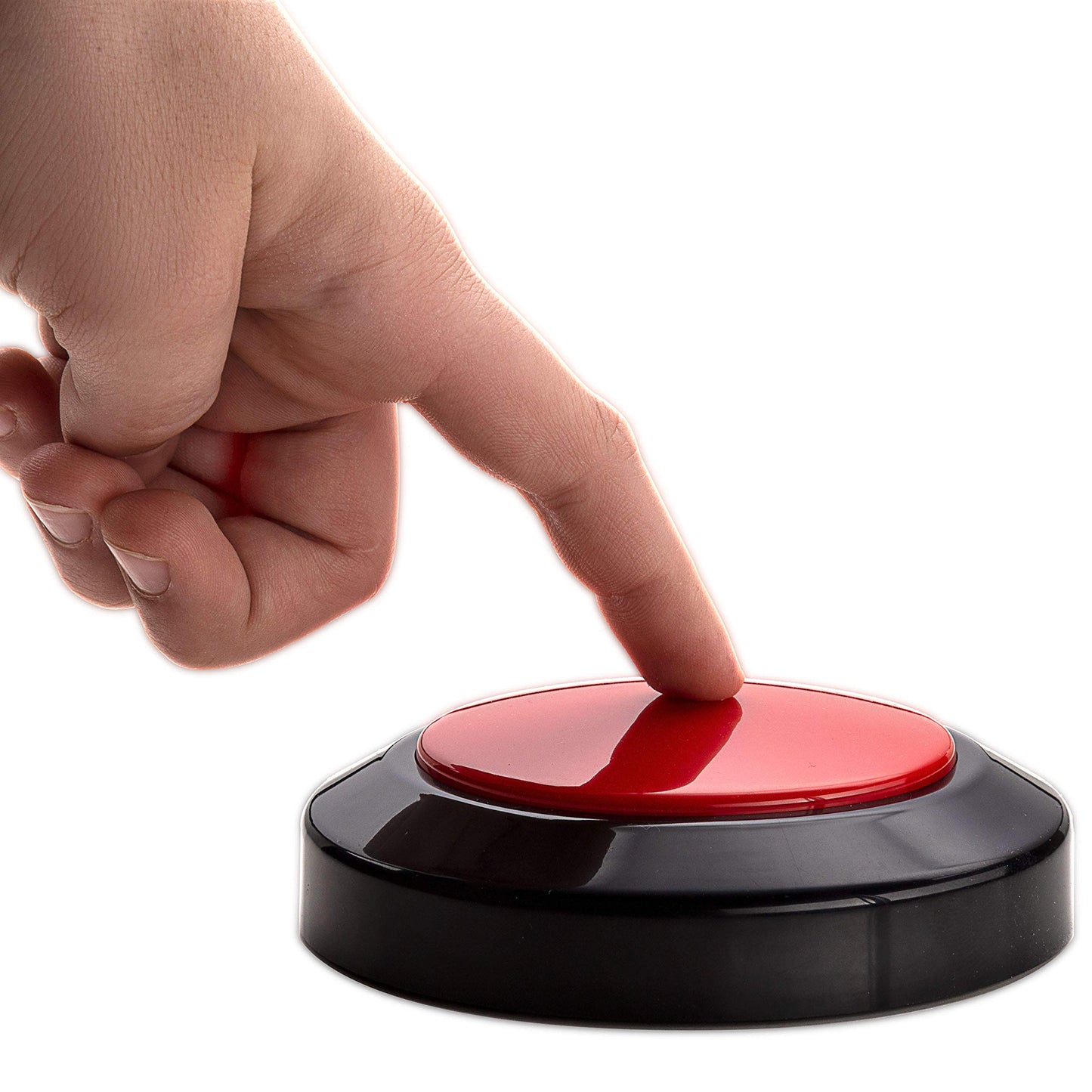 Cirbic Talking Clock for Visually impaired, Blind, Elderly. Large and high Contrast (Red)