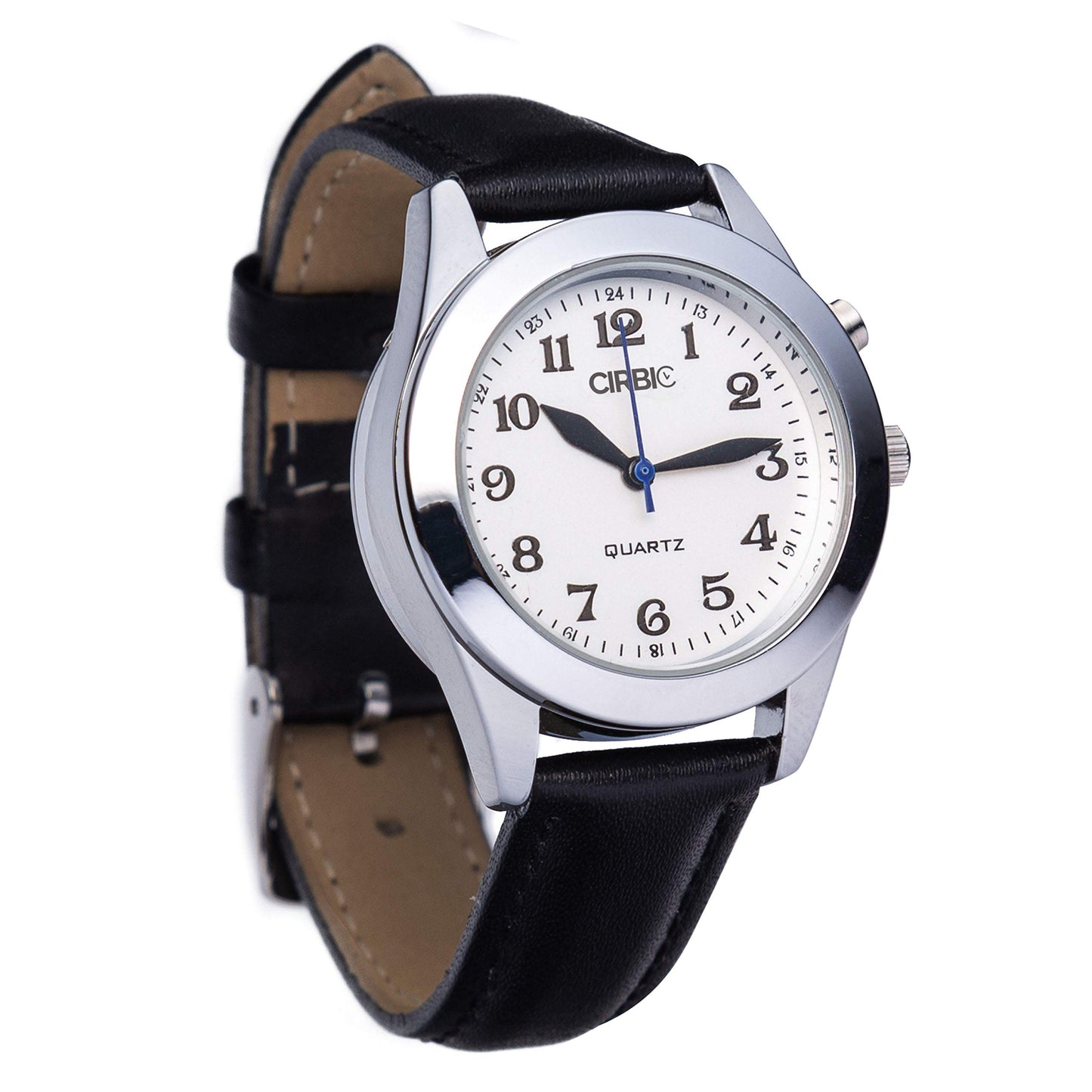 Cirbic Large Talking Watch for Visually impaired, Blind (Black)