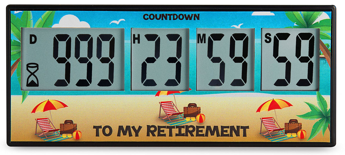 Retirement Timer up to 999 Days, Countdown and Alarm by Cirbic (Retirement)