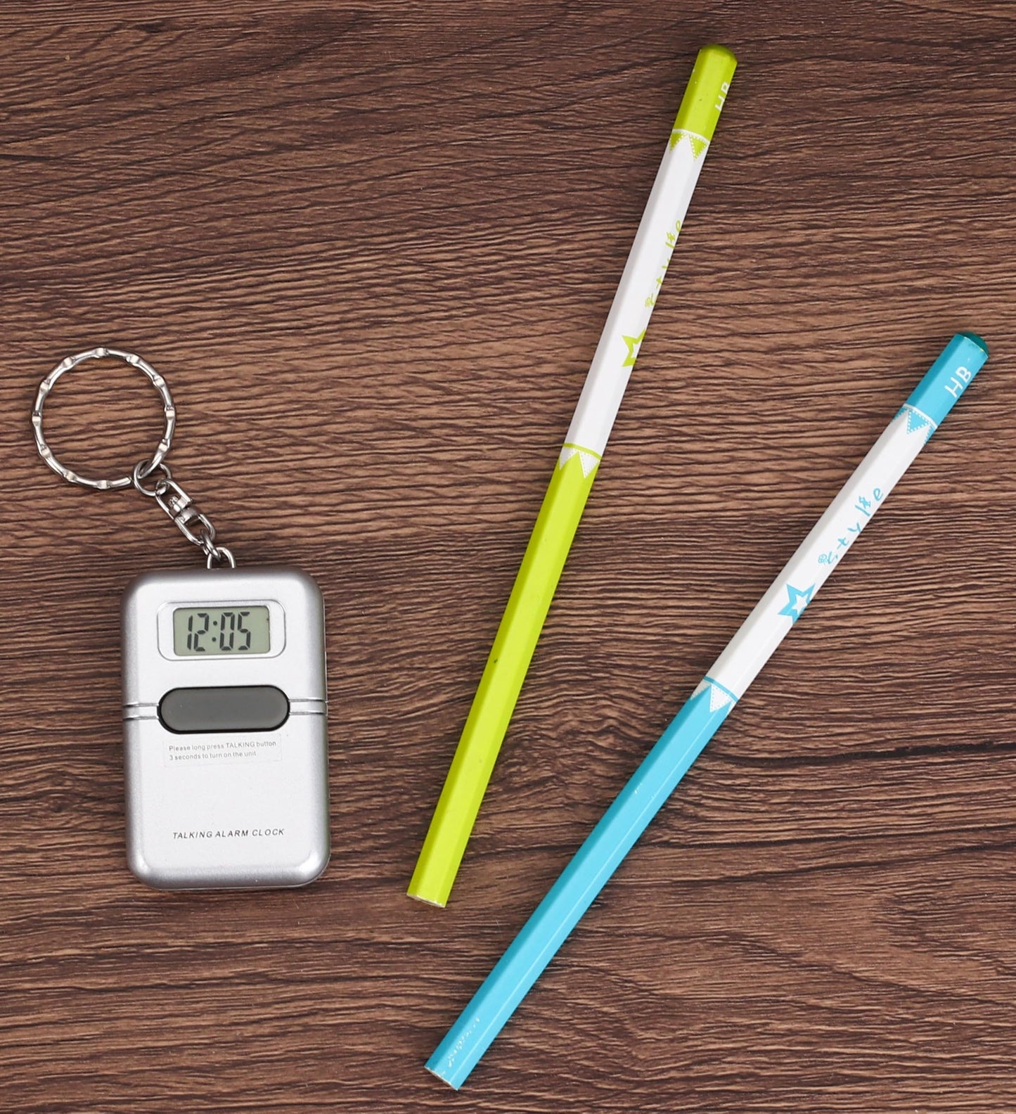 Cirbic Talking Clock Keychain with LCD screen - clear American accent, announcing time with press of the button, great for visually impaired or blind (1)
