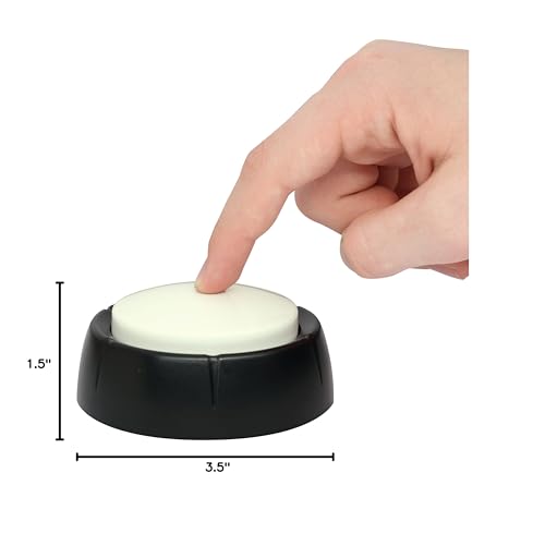 Cirbic Large Talking Alarm Clock for Blind - Announcing Time, Date and Week of Day. Perfect for Visually impaired, Elderly, Hearing aid (White)