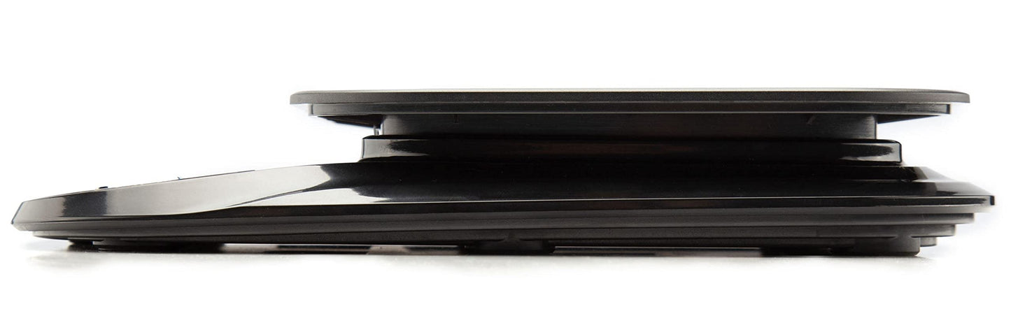 Talking Kitchen Scales - Big Numbers with Clear Loud Voice North American Accent (Black)