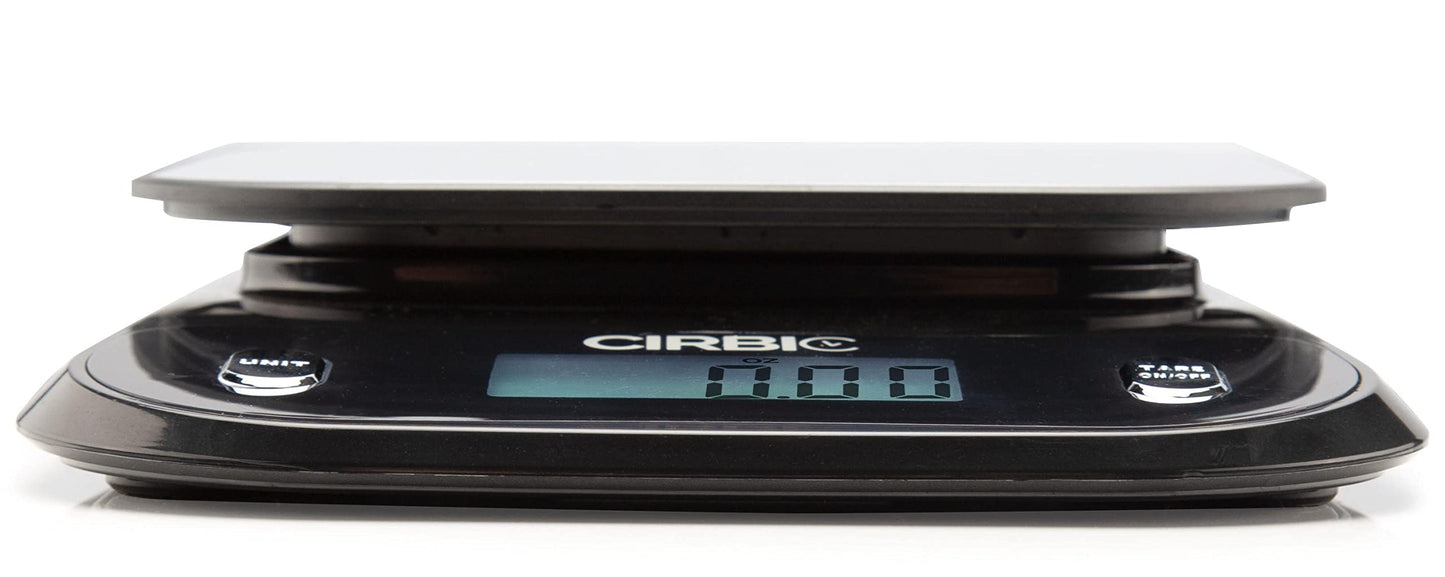 Talking Kitchen Scales - Big Numbers with Clear Loud Voice North American Accent (Black)