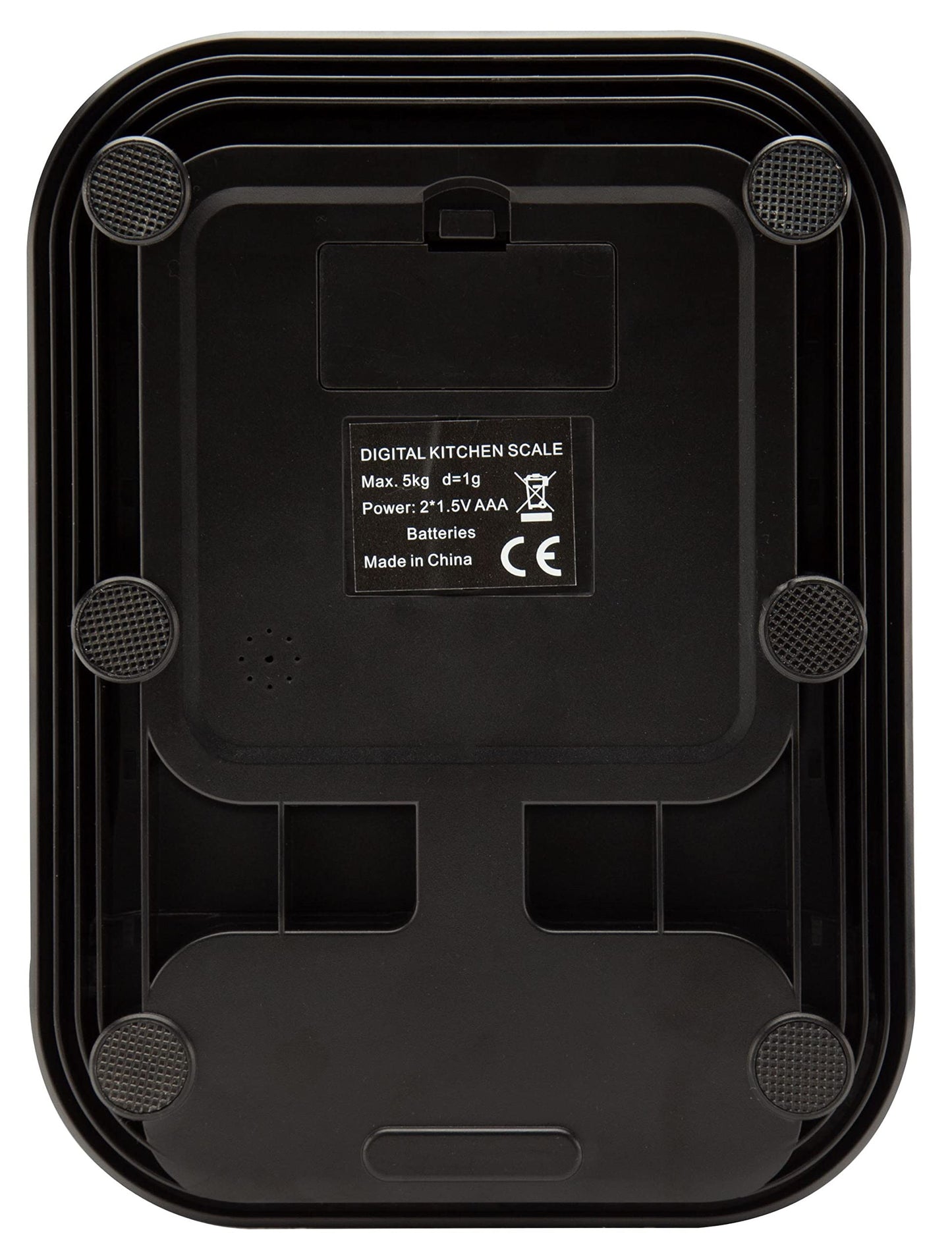Talking Kitchen Scales - Big Numbers with Clear Loud Voice North American Accent (Black)